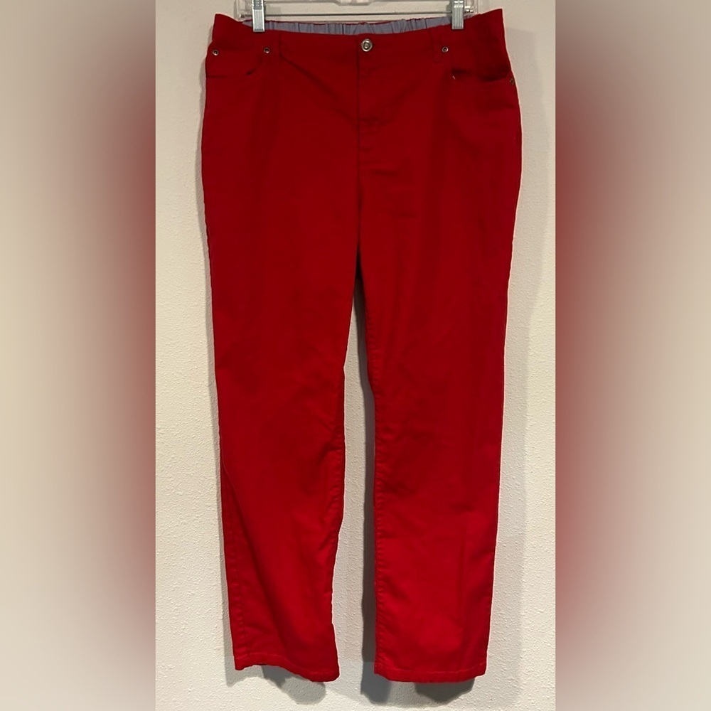 Appleseed Vibrant Red Pants Size 16